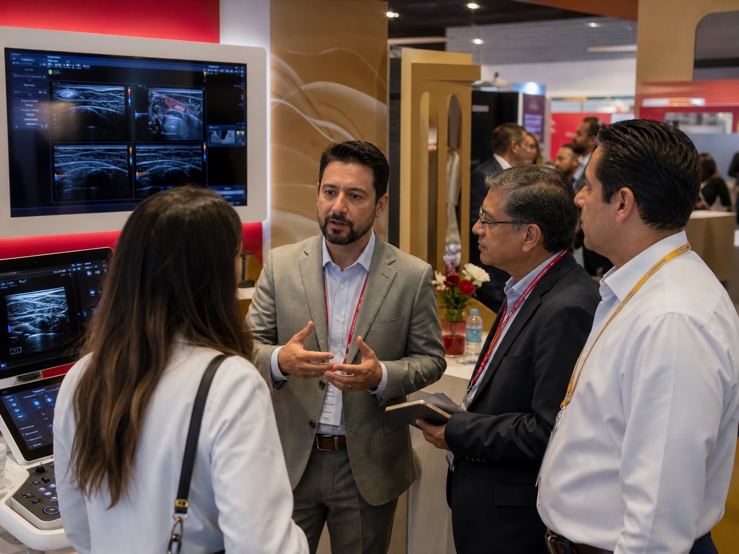 Profesionales de salud en capacitación clínica